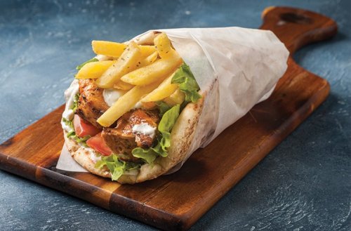 Сувлаки в Греческой пите